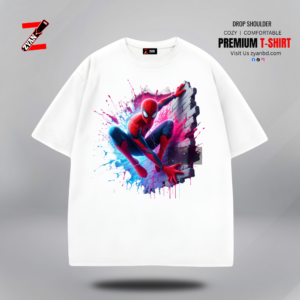 T-SHIRT / DROP SHOULDER / SPIDER MAN NET